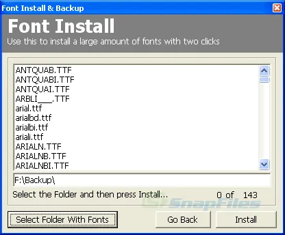 Font Install & Backup 스크린샷 2