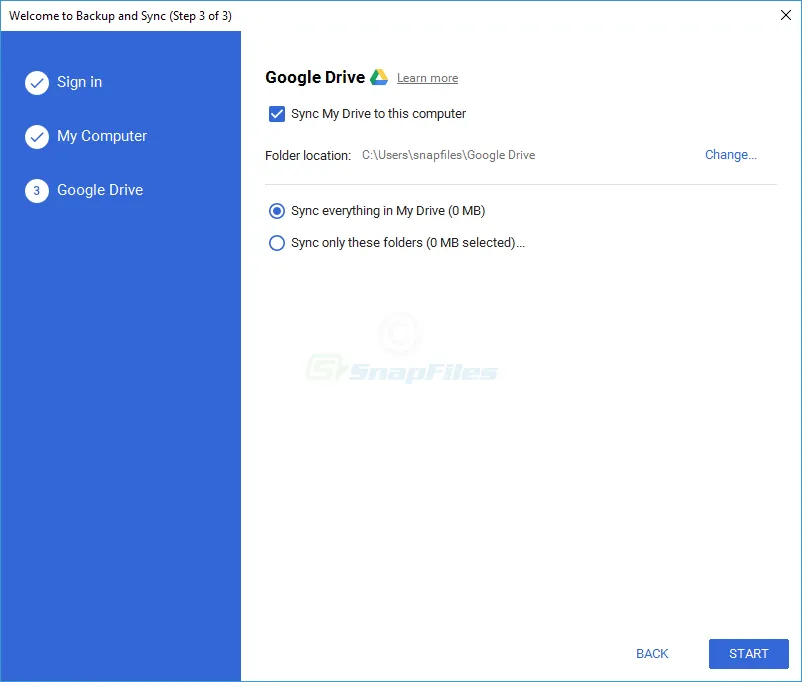 Google Backup and Sync 스크린샷 2