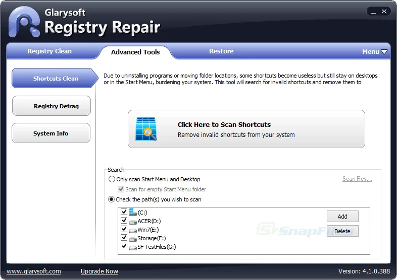 Glary Registry Repair 스크린샷 2