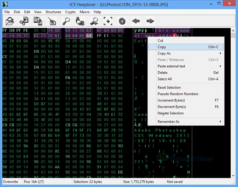 ICY Hexplorer 스크린샷 1