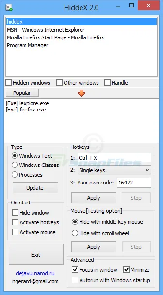 HiddeX 스크린샷 1