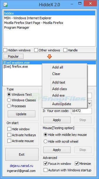 HiddeX 스크린샷 2