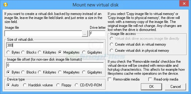 ImDisk Virtual Disk Driver 스크린샷 2