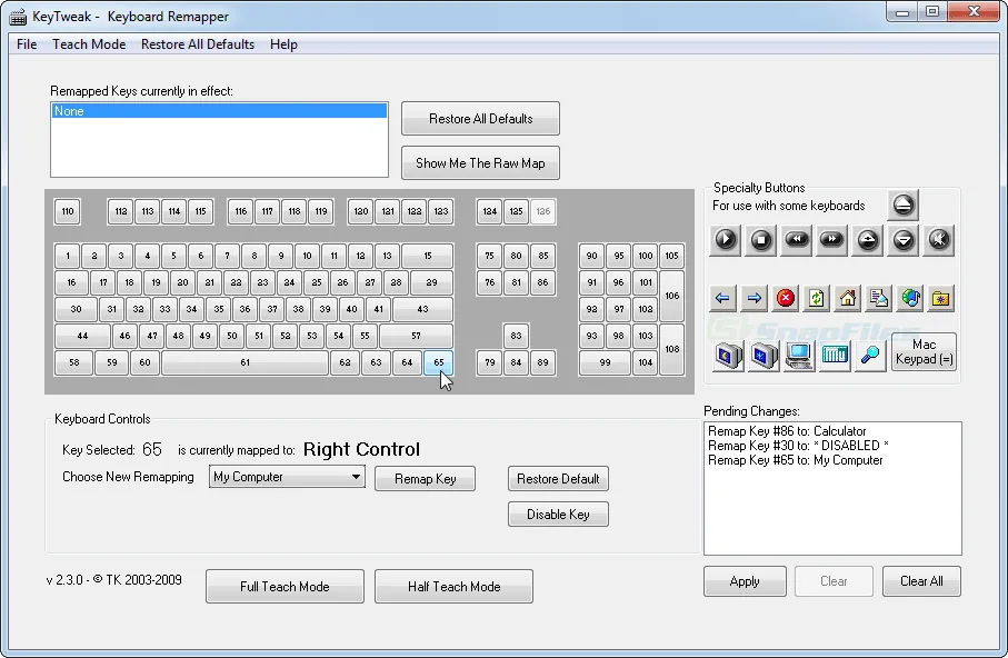 KeyTweak 스크린샷 1