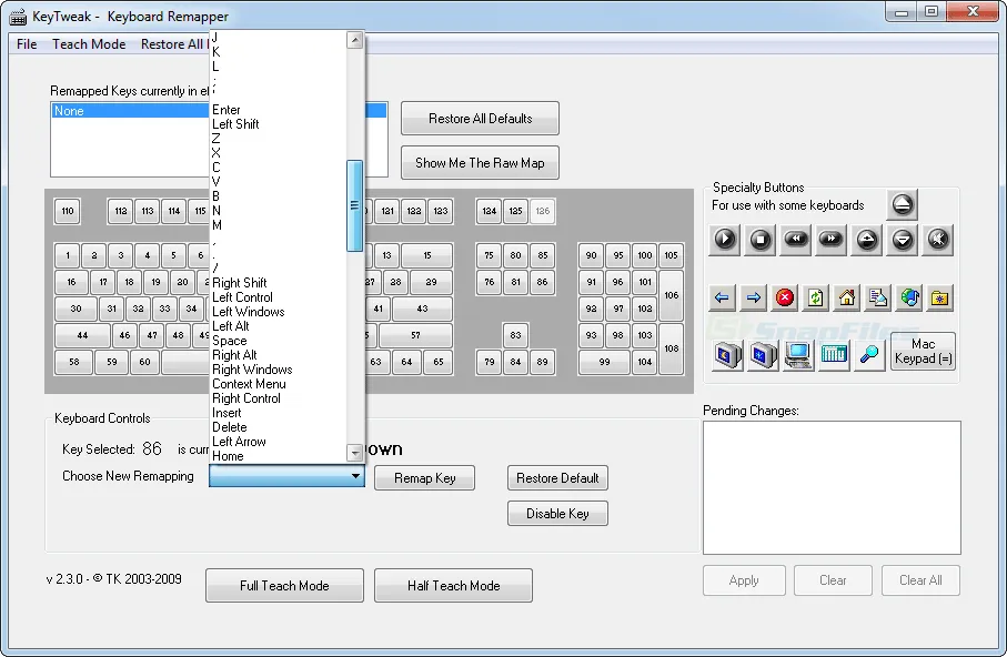 KeyTweak 스크린샷 2