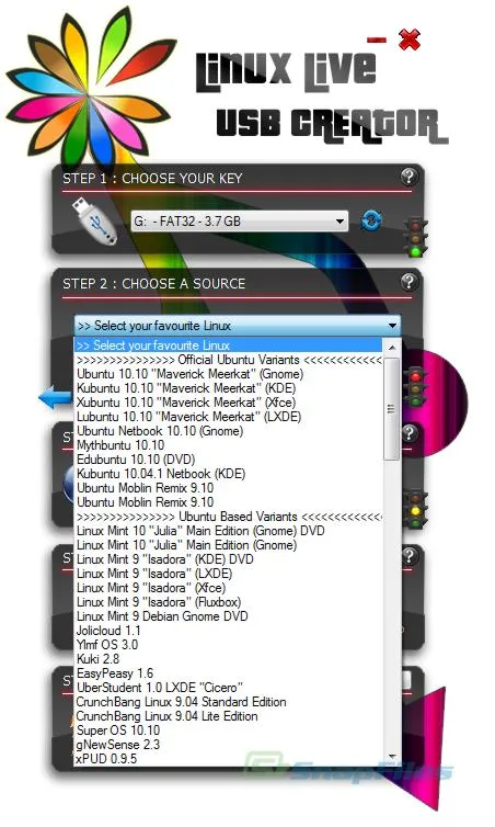 LiLi USB Creator (Linux Live) 스크린샷 2