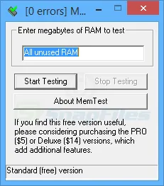 MemTest 스크린샷 1