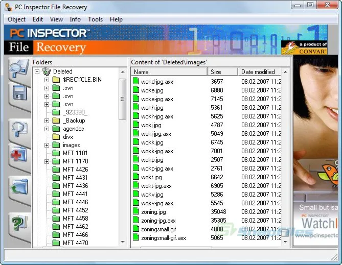 PC Inspector File Recovery 스크린샷 1