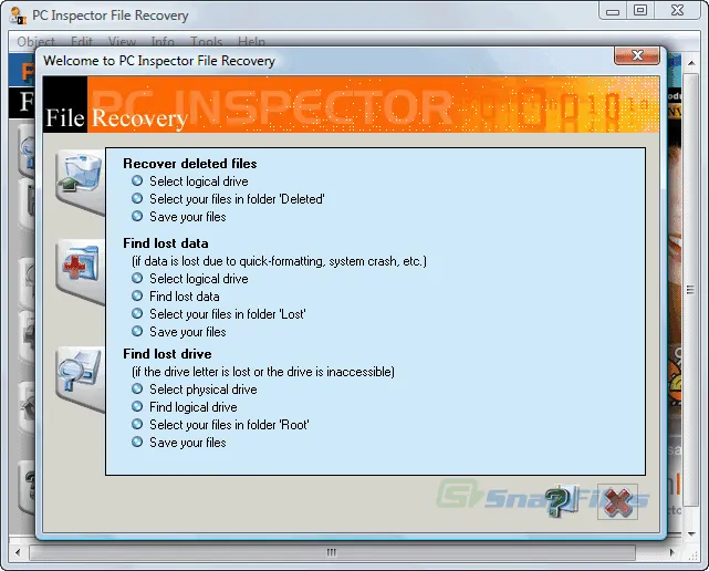 PC Inspector File Recovery 스크린샷 2