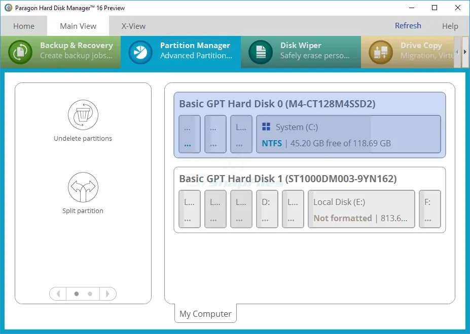 Free Hard Disk Manager (Preview) 스크린샷 1