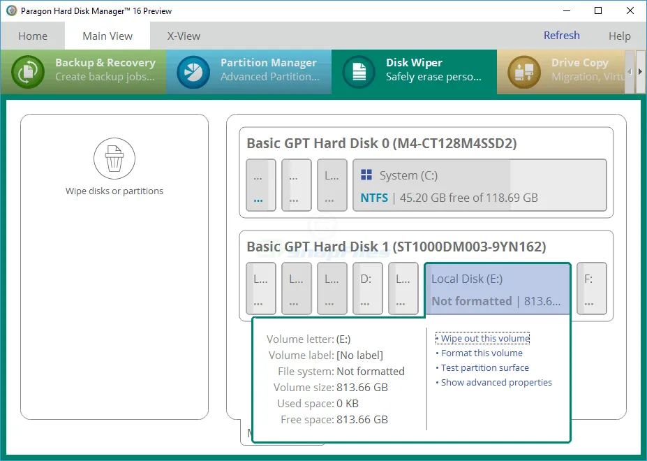 Free Hard Disk Manager (Preview) 스크린샷 2