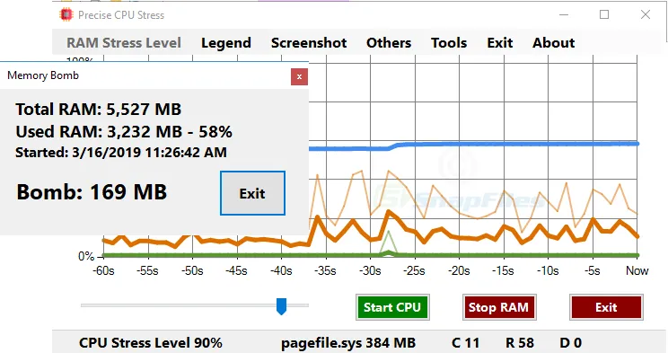 Precise CPU Stress 스크린샷 2