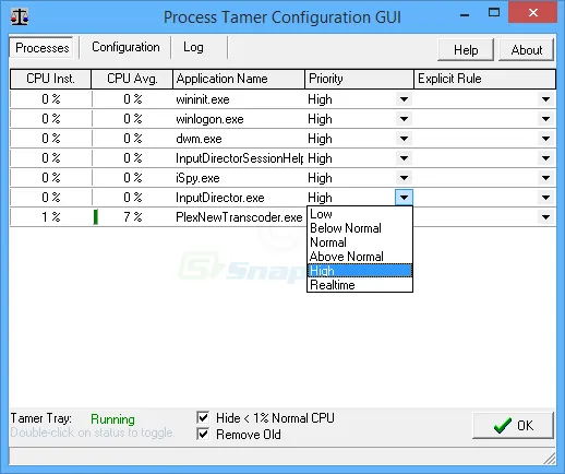 Process Tamer 스크린샷 2