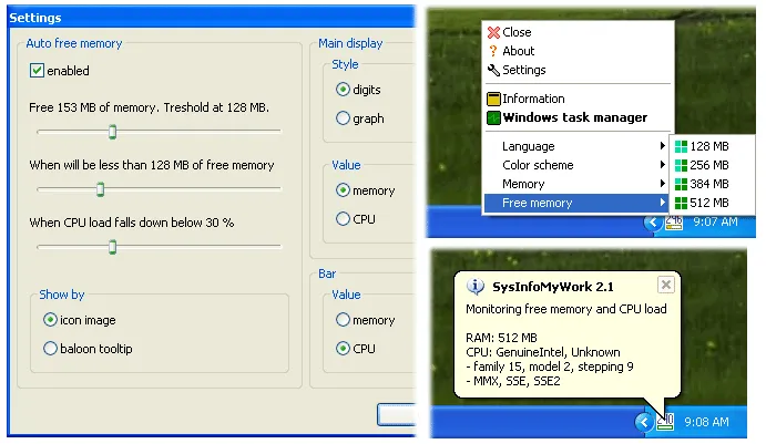 SysInfoMyWork 스크린샷 1