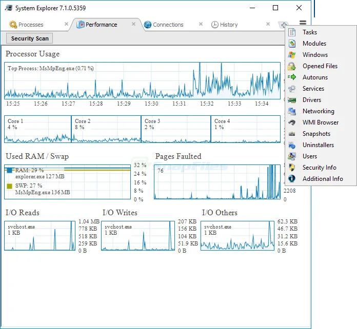 System Explorer 스크린샷 2