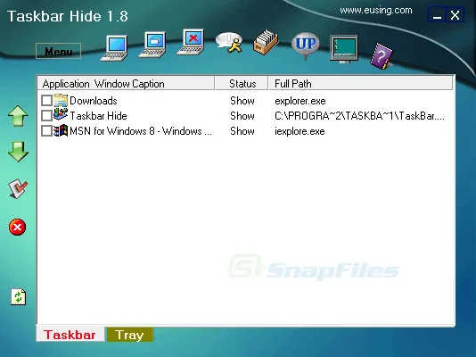 Eusing Taskbar Hide 스크린샷 1