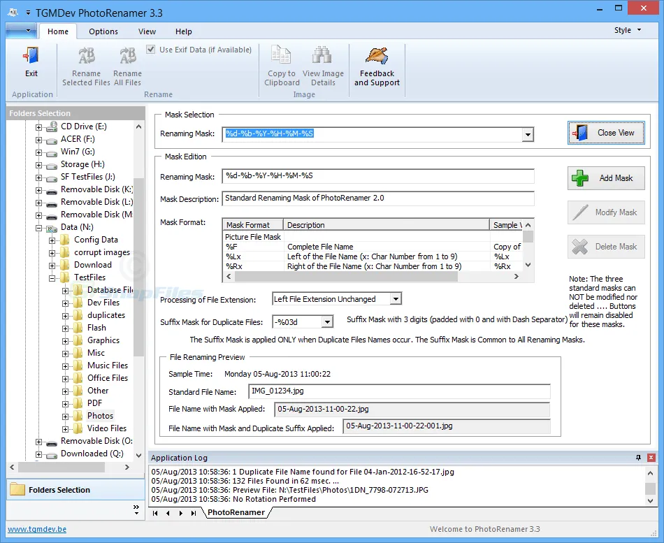 TGMDev PhotoRenamer 스크린샷 2