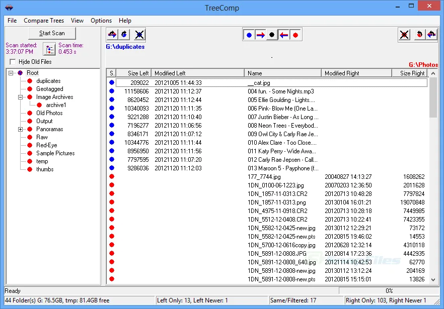 TreeComp 스크린샷 1