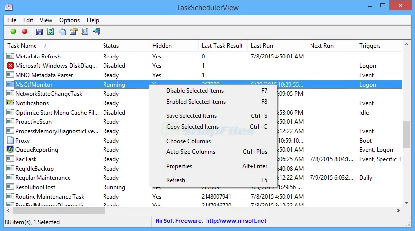 TaskSchedulerView 스크린샷 1