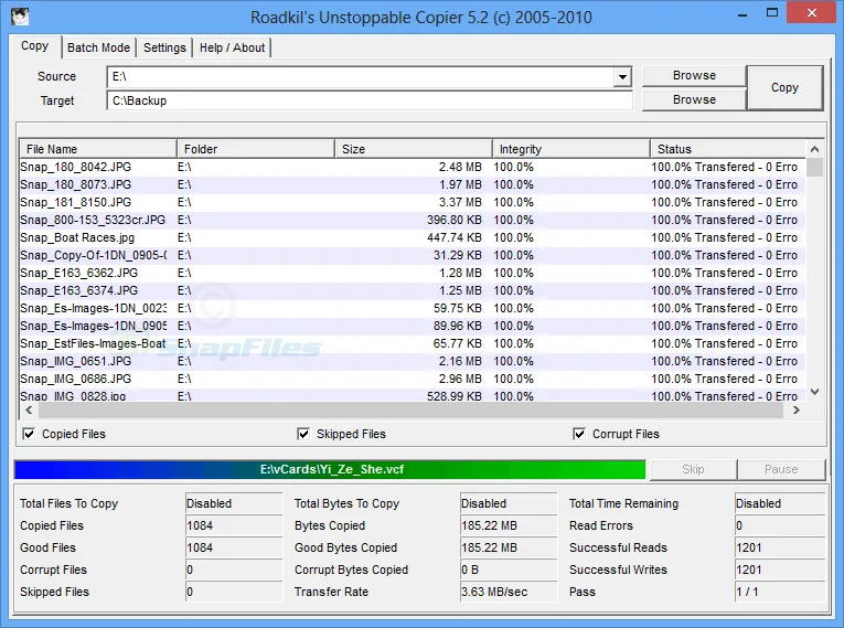 Unstoppable Copier 스크린샷 1