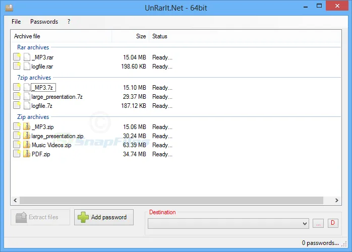 UnRarIt.Net 스크린샷 1