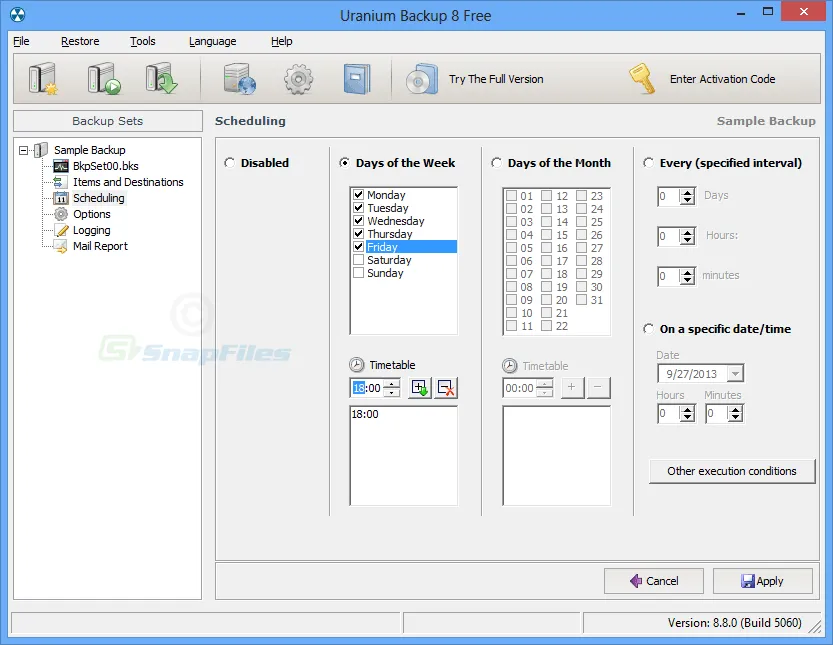 Uranium Backup Free 스크린샷 2