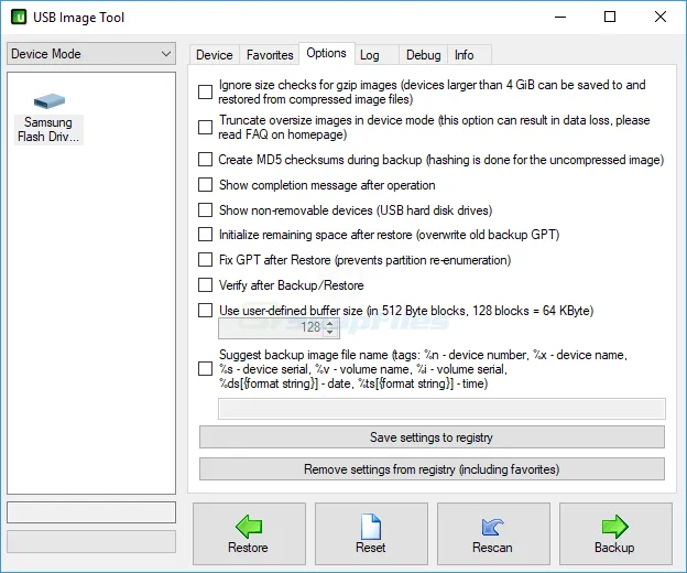 USB Image Tool 스크린샷 2