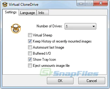 SlySoft Virtual CloneDrive 스크린샷 1