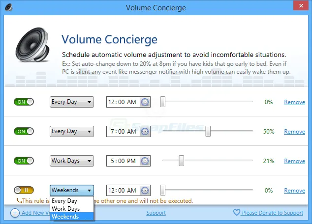 Volume Concierge 스크린샷 2