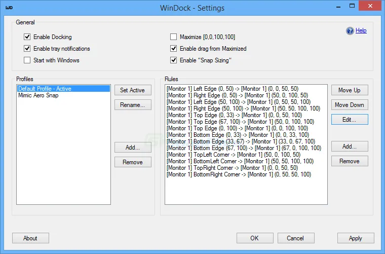 WinDock 스크린샷 1