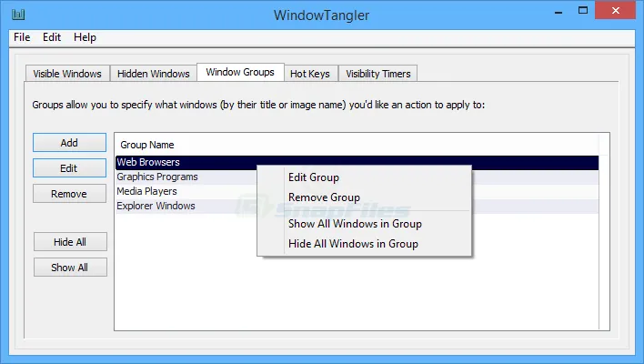 WindowTangler 스크린샷 1