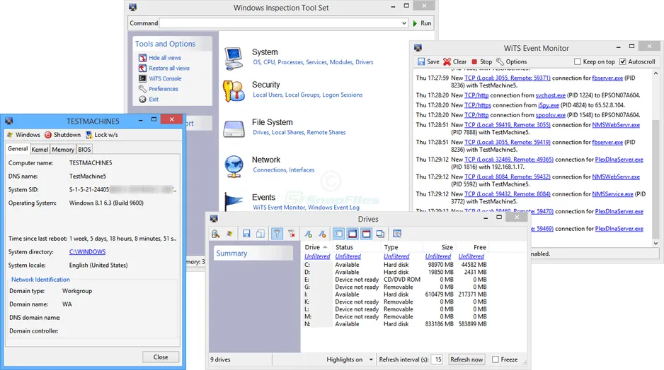 Windows Inspection Tool Set 스크린샷 2