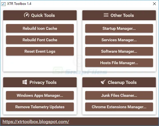 XTR Toolbox 스크린샷 1